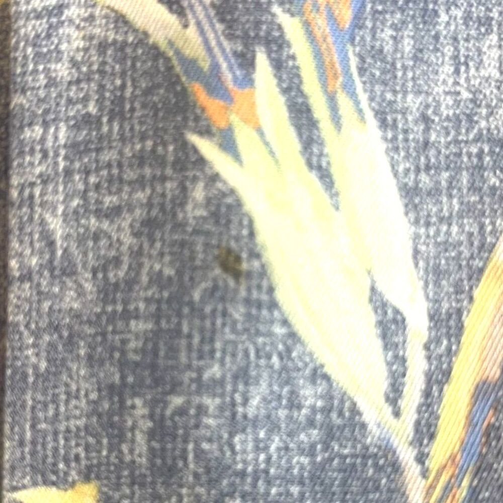 Tommy Bahama XL Mens 100% Silk Hawaiian Shirt Button Up Blue Floral Resort Camp - Picture 12 of 14